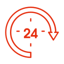 24 hours service symbol